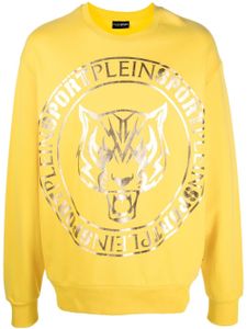 Plein Sport sweat à logo imprimé - Jaune