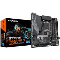 Gigabyte B760M GAMING X DDR4 Moederbord Socket Intel 1700 Vormfactor Micro-ATX Moederbord chipset Intel® B760 - thumbnail