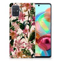 Samsung Galaxy A71 TPU Case Flowers - thumbnail