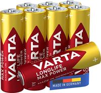 VARTA Longlife Max Power AA-batterijen (pak van 8) alkalinebatterij - Made in Germany (verpakking kan variëren)