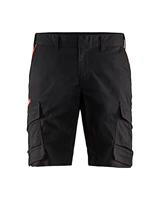 Blaklader 144618329956C54 industriële stretch shorts, zwart/rood, maat C54