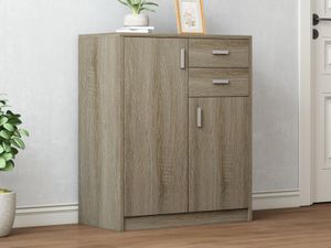 Commode ESPACITO 2 deuren 2 lades sonoma