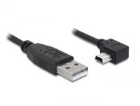 Delock 82682 Kabel USB-A male > USB mini-B male haaks 90° links