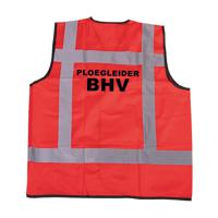 RWS veiligheidsvest ploegleider BHV rood - RWS veiligheidsvest ploegleider BHV rood