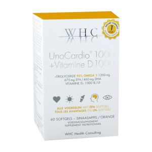 Unocardio 1000 + Vitamine D 1000 60 Softgels