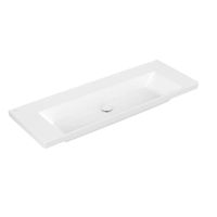 Wastafel Villeroy & Boch Subway 3.0 Met CeramicPlus 0 Kraangaten Zonder Overloop 130x47x16.5 cm Stone White