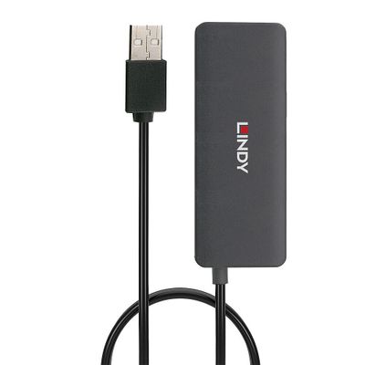Lindy 42986 interface hub USB 2.0 480 Mbit/s Zwart