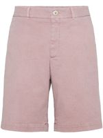 Brunello Cucinelli short en jean à effet délavé - Rose