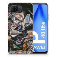 Huawei P40 Lite Siliconen Hoesje met foto Badges