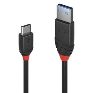 LINDY USB-kabel USB 3.2 Gen1 (USB 3.0 / USB 3.1 Gen1) USB-C stekker, USB-A stekker 0.50 m Zwart 36915