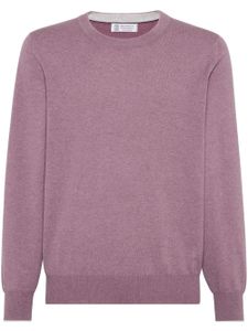 Brunello Cucinelli pull fin en cachemire - Violet