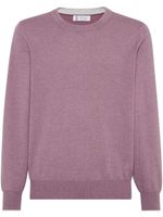 Brunello Cucinelli pull fin en cachemire - Violet - thumbnail