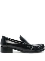 Acne Studios mocassins en cuir à talon épais - Noir