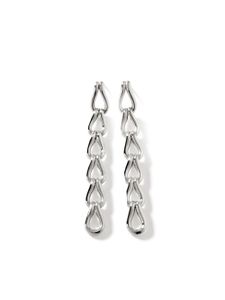 John Hardy boucles d'oreilles pendantes Surf Link - Argent