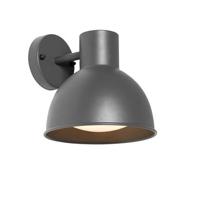 QAZQA Industriële buitenwandlamp donkergrijs rond IP44 - Natas - thumbnail