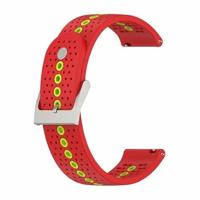 By Qubix - Compatible met Garmin Forerunner 55/245 / 645 - Dot Pattern bandje - Rood - Compatible Garmin bandje - Bandbreedte: 20mm