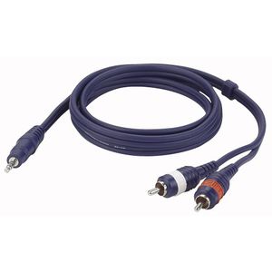 DAP FL30 verloopkabel 1x Mini-jack naar 2x RCA 6m