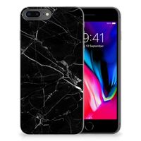 Apple iPhone 7 Plus | 8 Plus TPU Siliconen Hoesje Marmer Zwart - Origineel Cadeau Vader