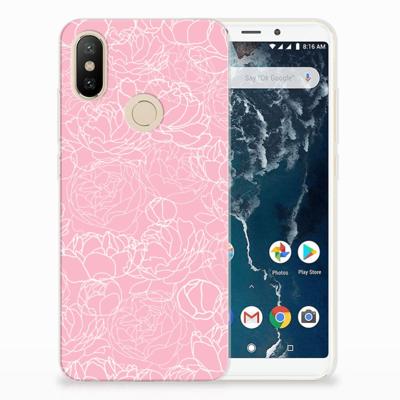 Xiaomi Mi A2 TPU Case White Flowers Xiaomi Mi A2 TPU Case White Flowers