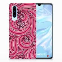 Huawei P30 Hoesje maken Swirl Pink