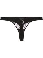 Fleur Du Mal string Magnolia Lace - Noir