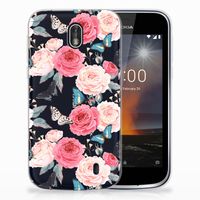 Nokia 1 TPU Case Butterfly Roses - thumbnail