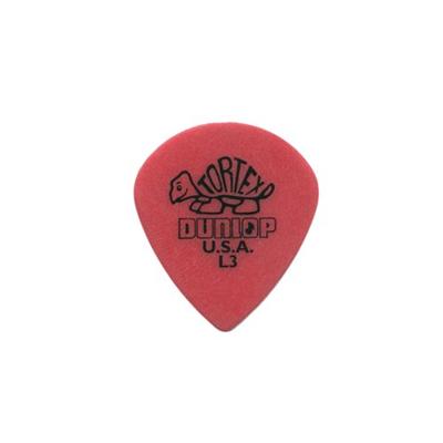 Dunlop Tortex Jazz 0.50mm rood plectrum met scherpe punt