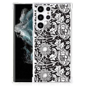 Samsung Galaxy S22 Ultra Case Black Flowers