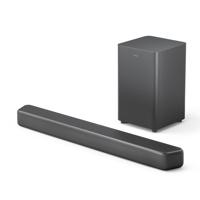 Philips TAB5309 Soundbar 2.1 met draadloze subwoofer - 2.1-kanaals 240W, DTS Virtual X, Bluetooth 5.4, HDMI ARC, optische aansluiting en USB-connectiviteit - Donkergrijs