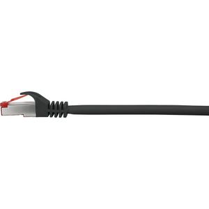 Renkforce RF-4737382 RJ45 Netwerkkabel, patchkabel CAT 6 S/FTP 10.00 m Zwart Snagless, Vergulde steekcontacten, Vlambestendig 1 stuk(s)