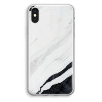 Elegante marmer: iPhone X Transparant Hoesje - thumbnail