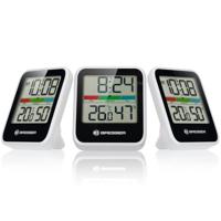 BRESSER Climate Monitor thermo- / hygrometer DCF set van 3 (wit)