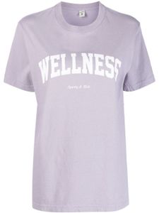 Sporty & Rich t-shirt à logo Wellness imprimé - Violet