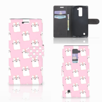 LG K10 2015 Telefoonhoesje met Pasjes Sleeping Cats