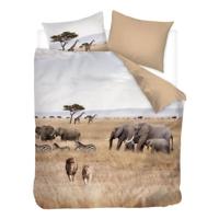 Snoozing - Snoozing African Animals flanel dekbedovertrek