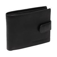 Chesterfield Billfold met Drukknoop RFID Curtis Zwart - thumbnail