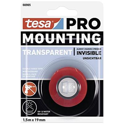 tesa Mounting PRO 66965-000-00 montageband, transparant, 1,5 m x 19 mm, 1 stuk