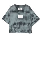 MM6 Maison Margiela Kids t-shirt à patch logo - Gris