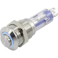 TRU COMPONENTS TC-6647576 LAS4GQH-11E/B/24V/S Druktoets 48 V 2 A 1x uit/(aan) Moment Blauw 1 stuk(s)