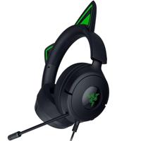 Razer Kraken Kitty V3 X - Bedrade Kitty-headset voor gaming - Iconische Kitty-oren - 270 g lichtgewicht - HyperClear cardioïde microfoon - TriForce 40 mm drivers - 3,5mm aansluiting | Zwart