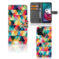 Motorola Moto G10 | G20 | G30 Telefoon Hoesje Geruit - thumbnail