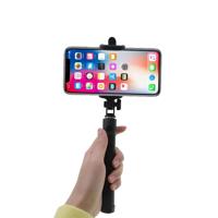Shop4 - iPhone X Selfie Stick Bluetooth Zwart