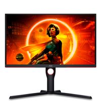 AOC G3 25G3ZM/BK computer monitor 62,2 cm (24.5") 1920 x 1080 Pixels Full HD Zwart, Rood - thumbnail