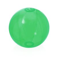 Opblaasbare strandbal Beach fun plastic groen 28 cm   - - thumbnail