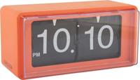 Karlsson Wall/Table Klok Retro Boxed Flip Helder Oranje