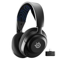 SteelSeries Arctis Nova 5P Wireless gamingheadset voor meerdere systemen- Neodymium magneet drivers- 100+ audio presets- 60H accuduur- 2,4-GHz Bluetooth- ClearCast Gen2.X-mic- PS5,PC,Switch 2,mobiel