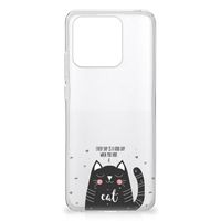 Xiaomi Redmi 10C Telefoonhoesje met Naam Cat Good Day