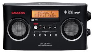 Sangean DPR-25+ Transistorradio DAB+, VHF (FM) AUX Acculaadfunctie Zwart