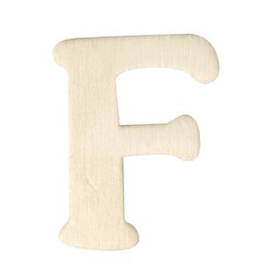 Houten lettertje F   -