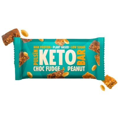 Pulsin Choc Fudge & Peanut Keto Bar (50 gr)